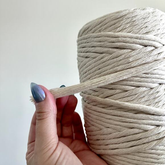 One Roll of 5mm Single Strand Macrame Cord - Picture 5 of 5